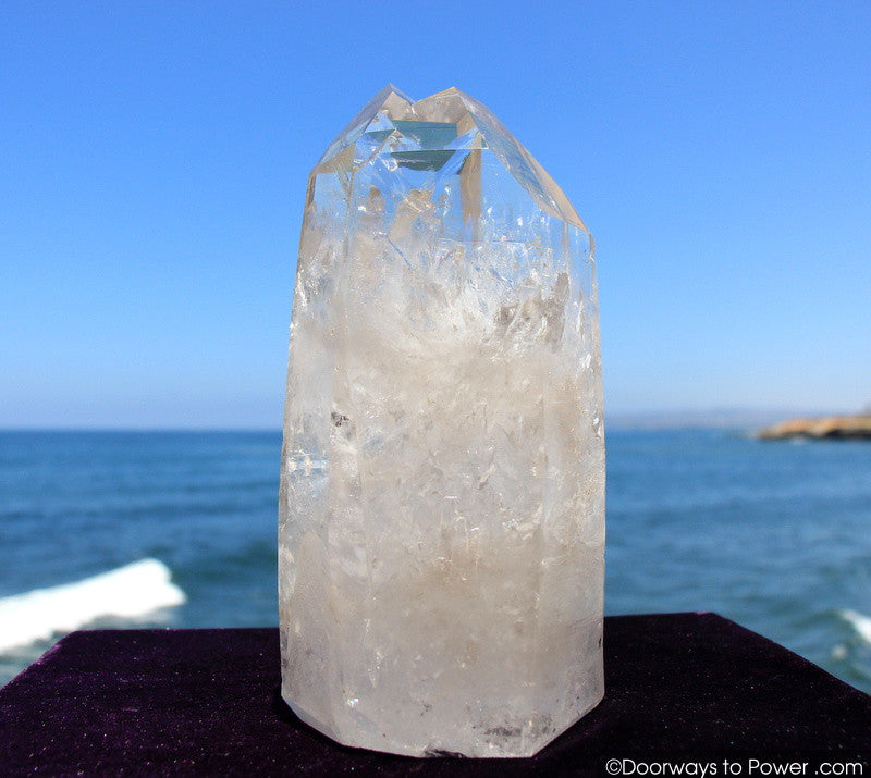 Rare 9.5" Lemurian Seed Tantric Twin Flame 'SACRED UNION' Pleiadian Starbrary Dow Crystal