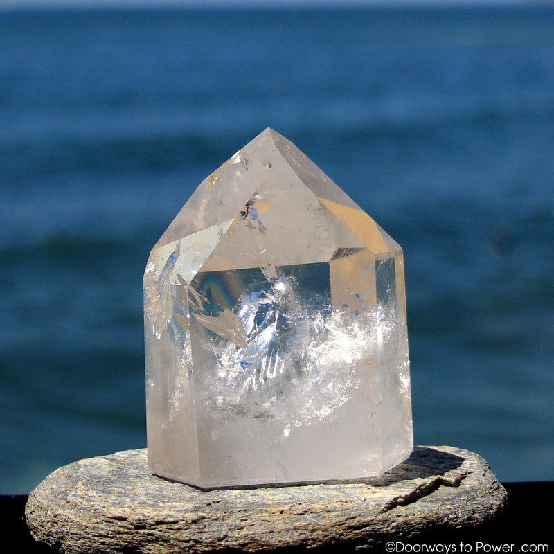 John of God Master Dow Casa Crystal Point w/ Rainbows  'Museum Quality'