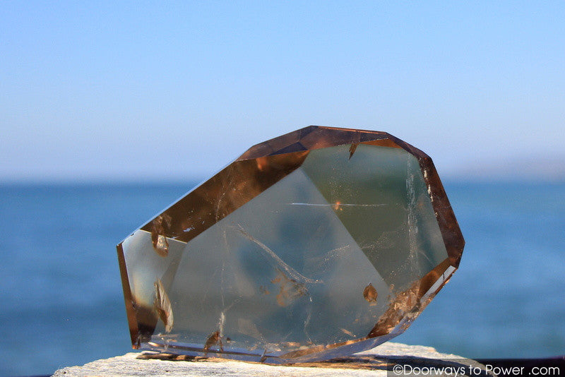 Rare John of God Smokey Quartz Past & Future Time Link Casa Crystal