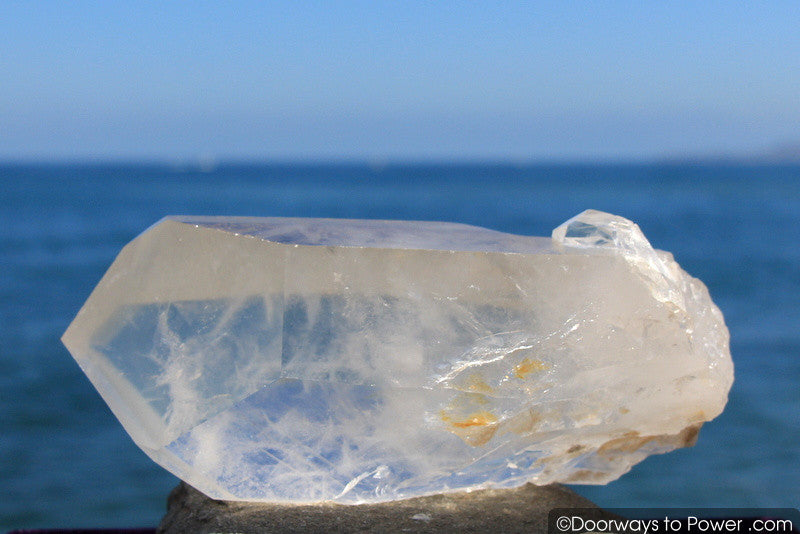 reserved for MT - XL 10.25" Lemurian Seed Quartz Pleiadian Starbrary Record Keeper Phantom Crystal Point