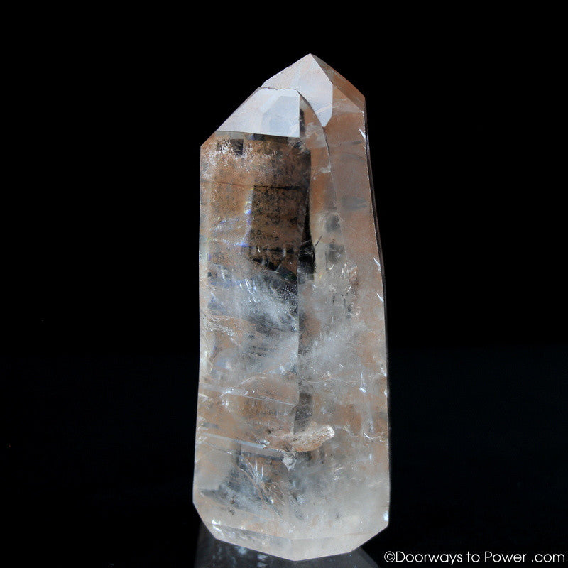 Pink Lemurian Seed Quartz Tantic Twin Record Keeper Crystal Point
