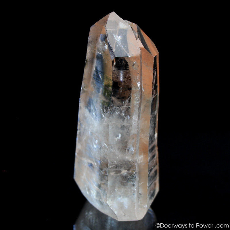 Pink Lemurian Seed Quartz Tantic Twin Record Keeper Crystal Point