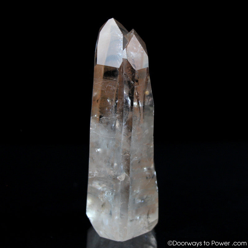 Pink Lemurian Seed Quartz Tantic Twin Record Keeper Crystal Point