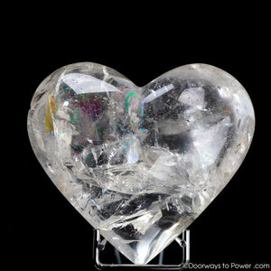 Lemurian Seed Devic Temple Crystal Heart w/ Rainbows (Very Rare)
