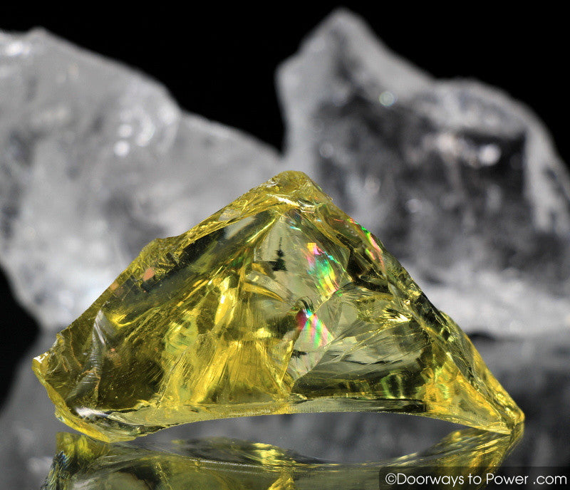 Amazing Dynamic Helidor Monatomic Andara Crystal w/ Rainbows