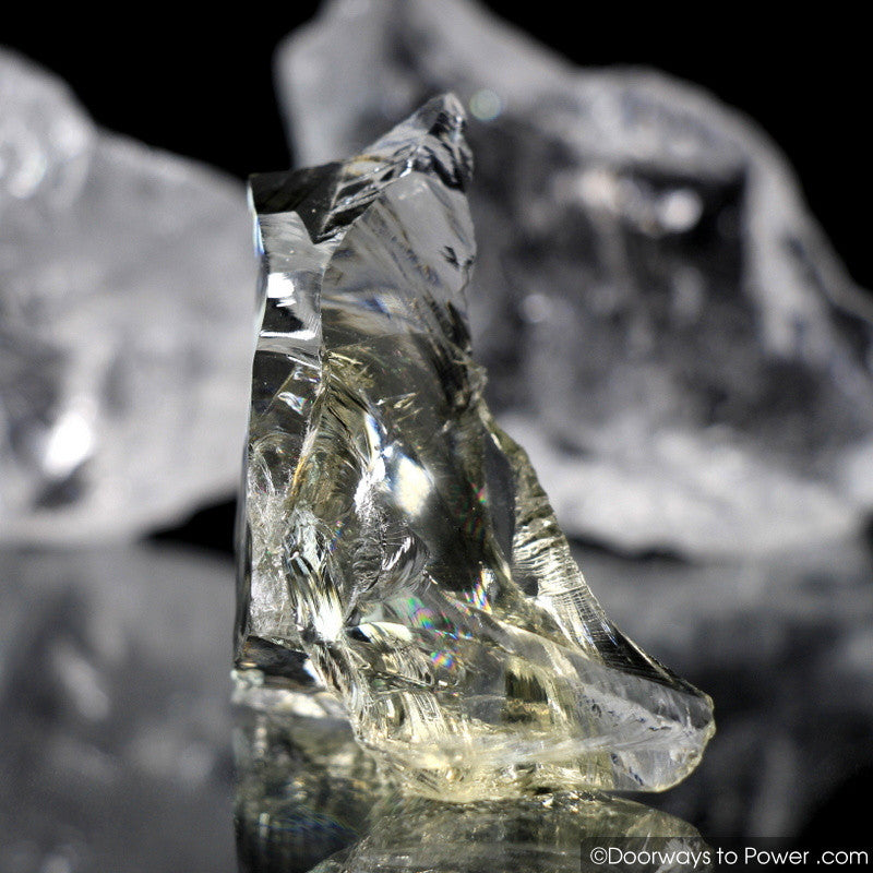 Celestial Gold Monatomic Andara Crystal w/ Rainbows 'Otherworldly'