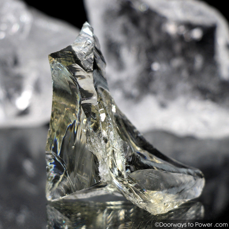 Celestial Gold Monatomic Andara Crystal w/ Rainbows 'Otherworldly'