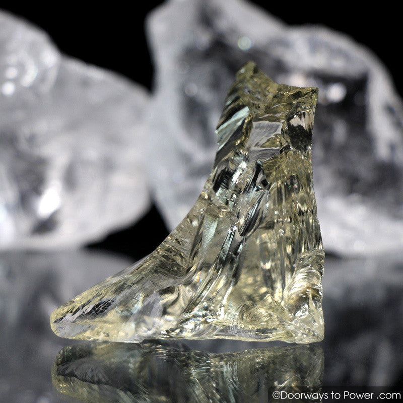 Celestial Gold Monatomic Andara Crystal w/ Rainbows 'Otherworldly'