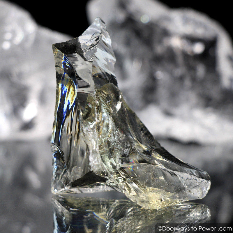 Celestial Gold Monatomic Andara Crystal w/ Rainbows 'Otherworldly'