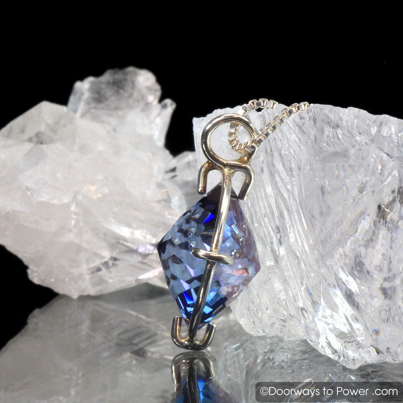 Tanzine Aura Quartz Radiant Heart Pendant