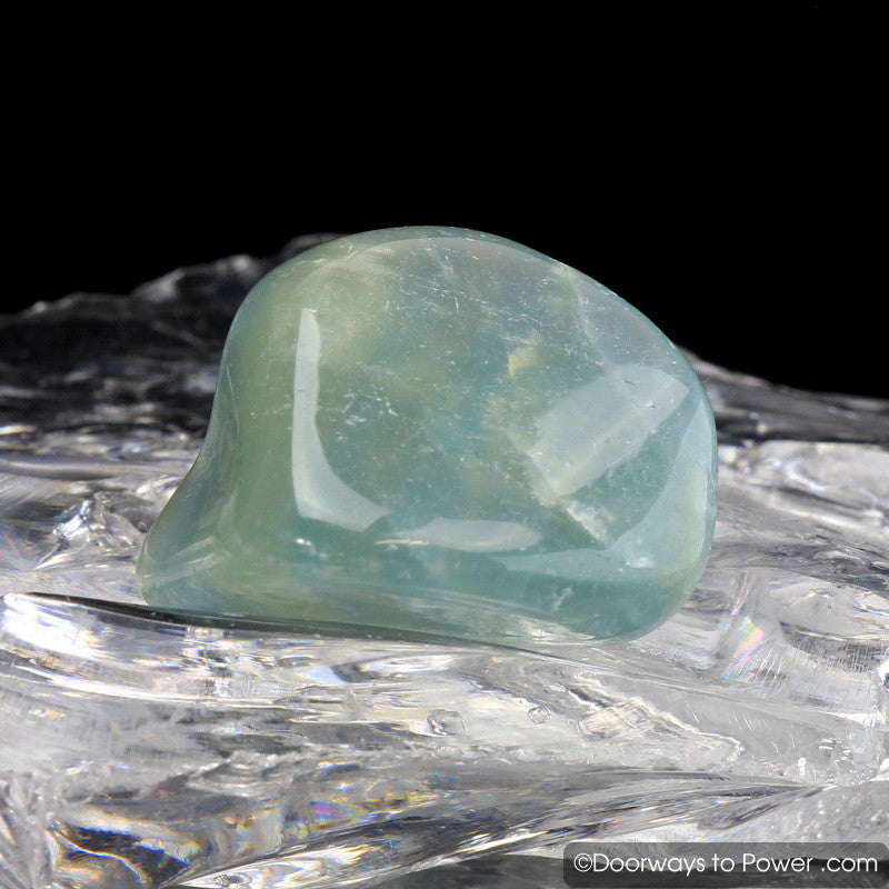 Lemurian Aquatine Calcite Tumbled & Polished Crystal