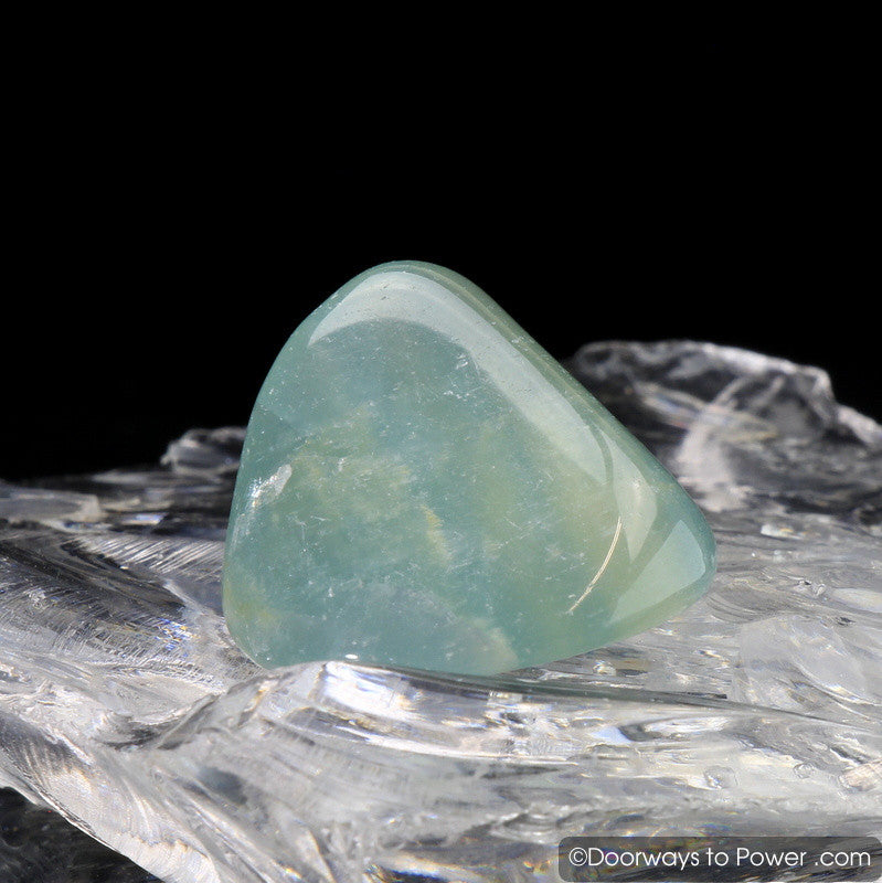 Lemurian Aquatine Calcite Tumbled & Polished Crystal