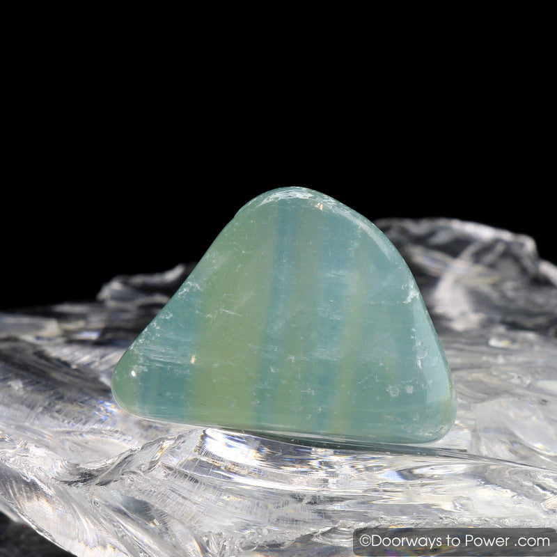 Lemurian Aquatine Calcite Tumbled & Polished Crystal