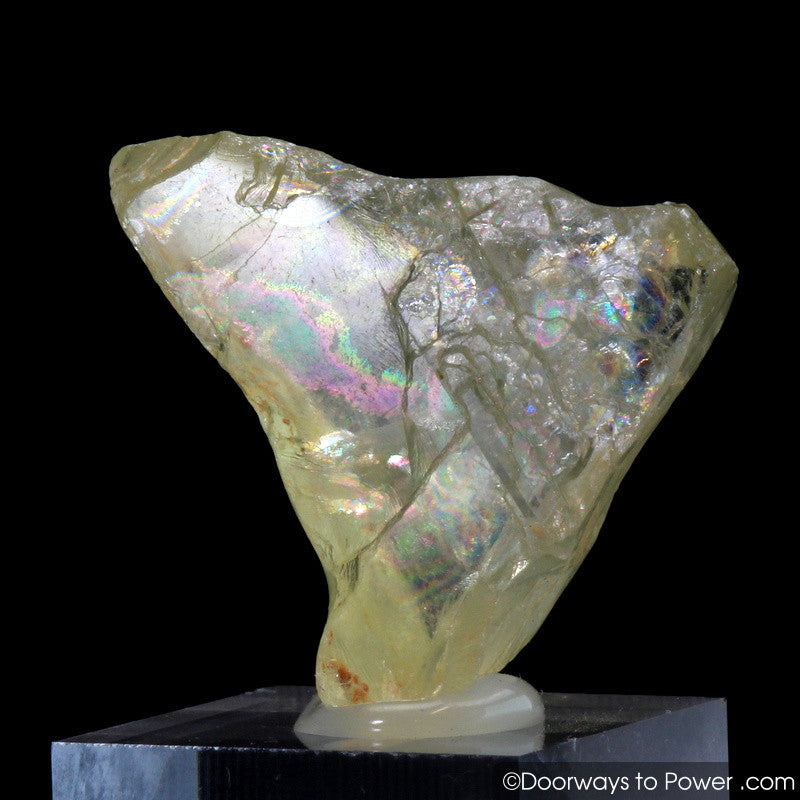 Yellow SANIDINE Specimen Abundance Crystal w/ Rainbows  RARE