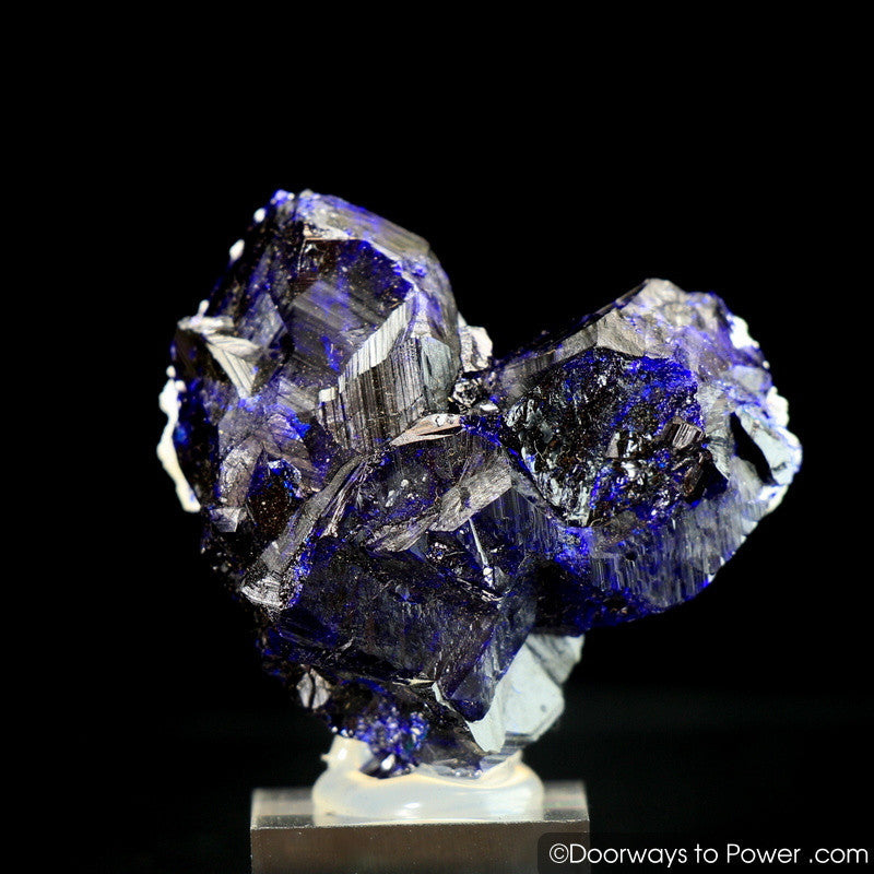 Royal Blue Azurite Heart Mineral Specimen Rosette Congo A +++ Museum Quality