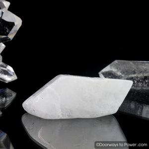 White Azeztulite Tumbled Stone Crystal Azozeo Polished