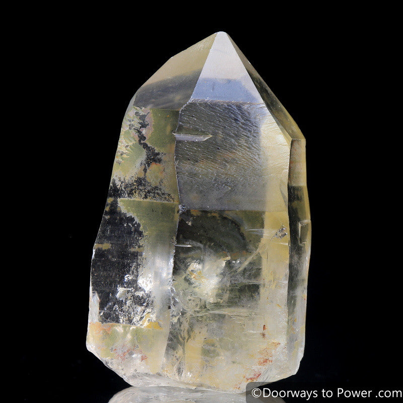 Golden Healer Lemurian Master Record Keeper Crystal w/ Time Link