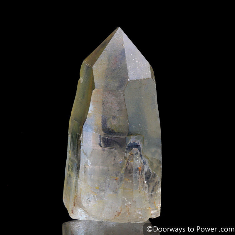 Golden Healer Lemurian Master Record Keeper Crystal w/ Time Link