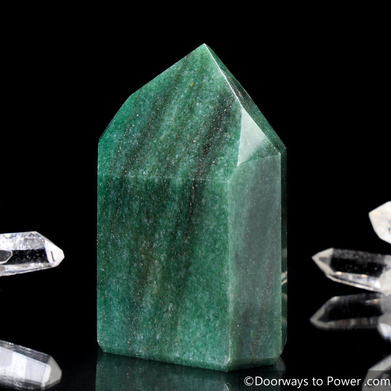 John of God Green Aventurine & Pyrite Channeling Casa Crystal Point