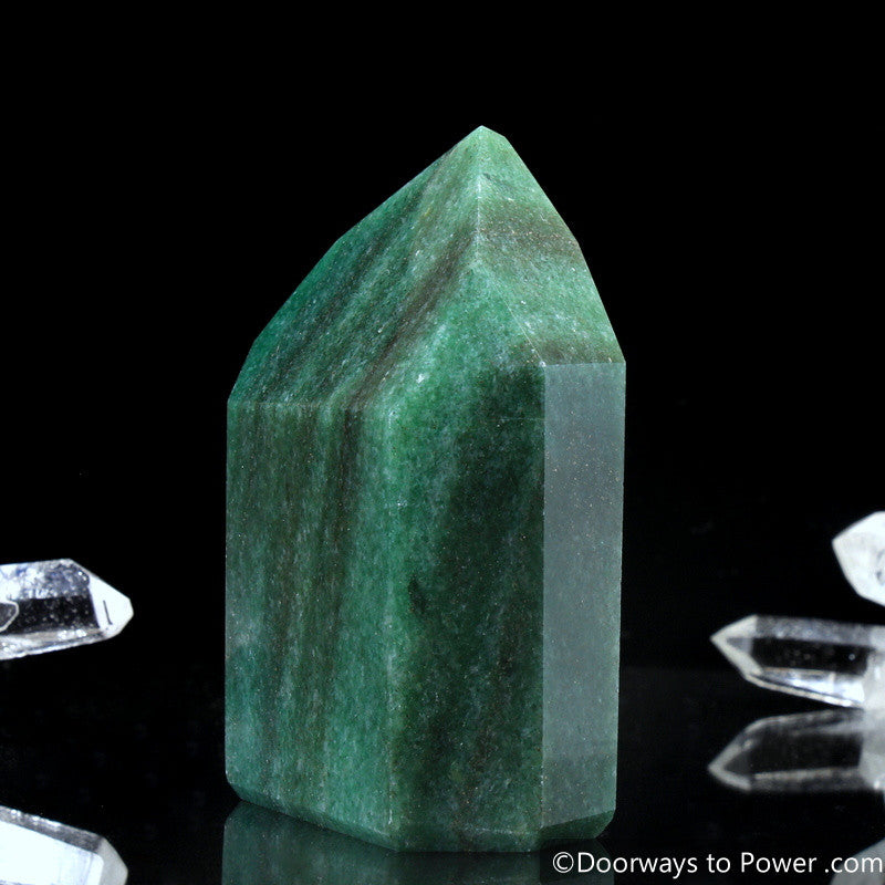 John of God Green Aventurine & Pyrite Channeling Casa Crystal Point