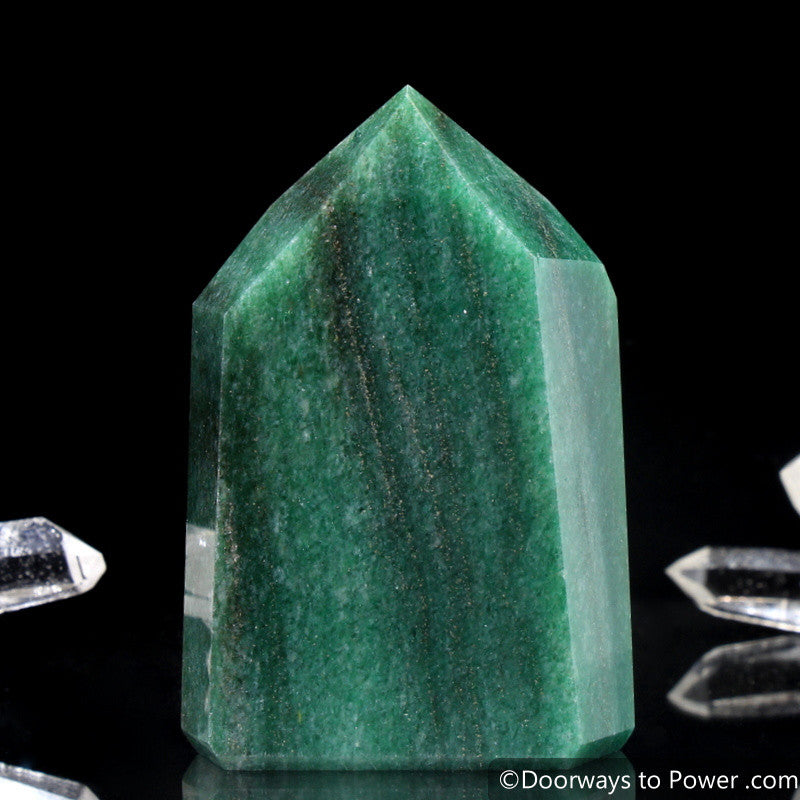 John of God Green Aventurine & Pyrite Channeling Casa Crystal Point