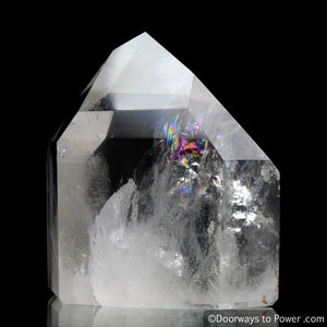 John of God Casa Crystal Point w/ Striking Rainbows 'Museum Quality' One of a Kind!