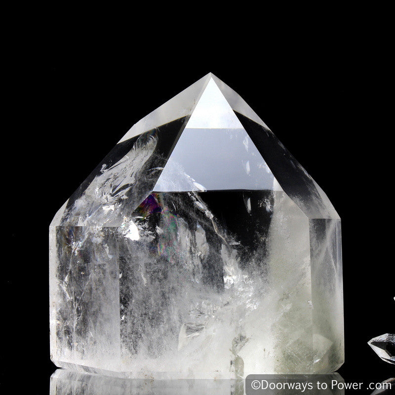 John of God Casa Crystal Point w/ Striking Rainbows 'Museum Quality' One of a Kind!