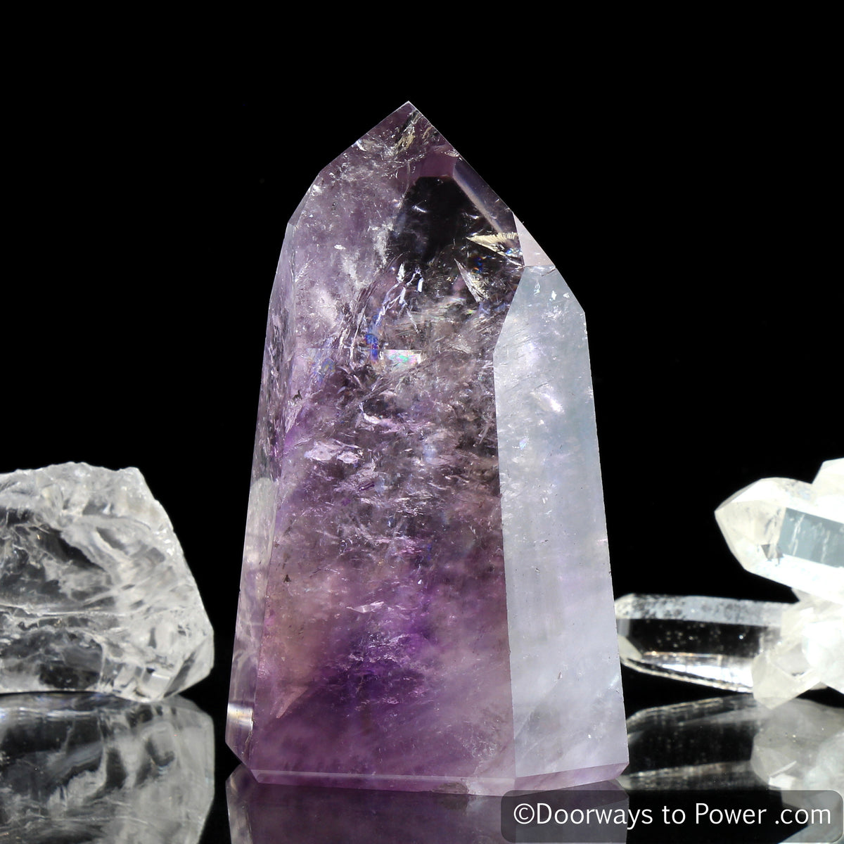John of God Amethyst Temple Heart Dow Casa Crystal Point 'Violet Flame'