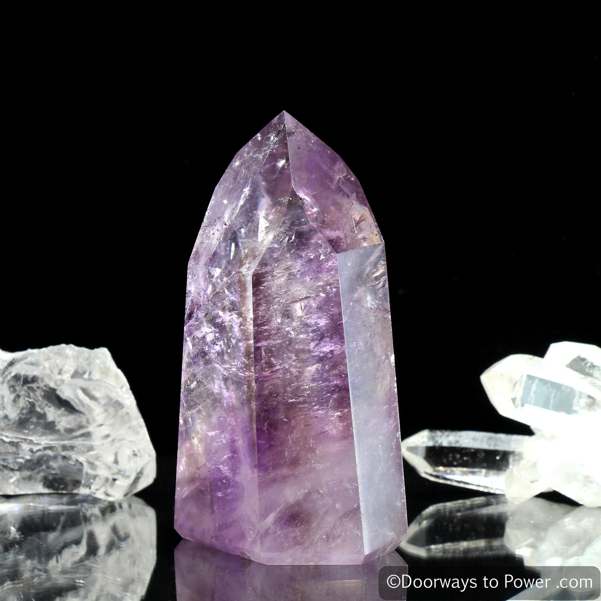John of God Amethyst Temple Heart Dow Casa Crystal Point 'Violet Flame'