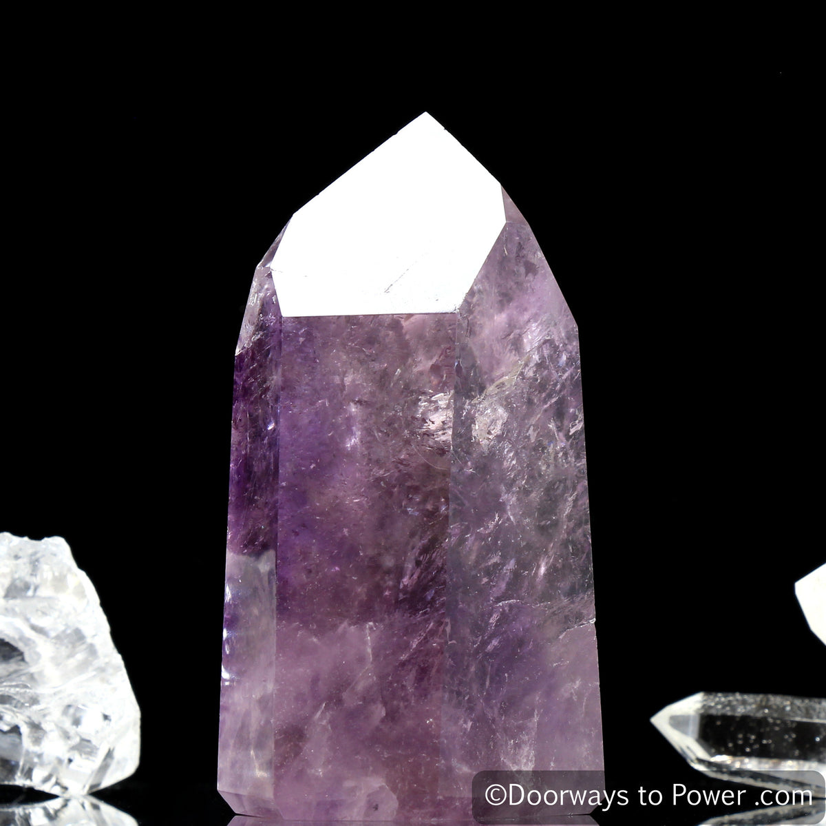John of God Amethyst Temple Heart Dow Casa Crystal Point 'Violet Flame'