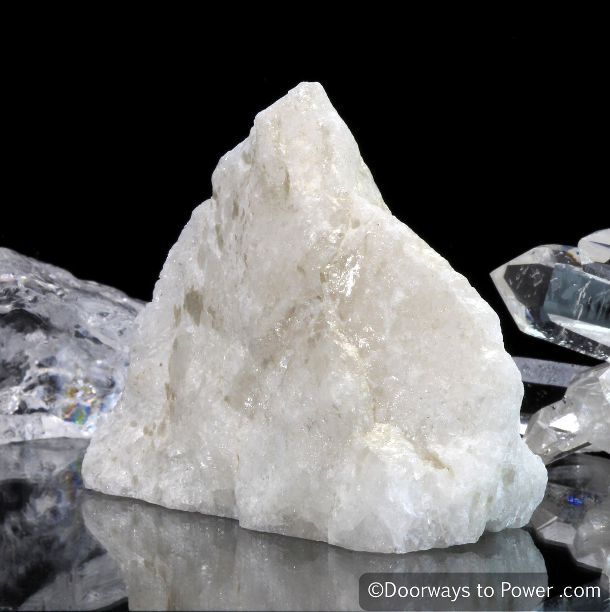 White Azeztulite Crystal Altar Stone