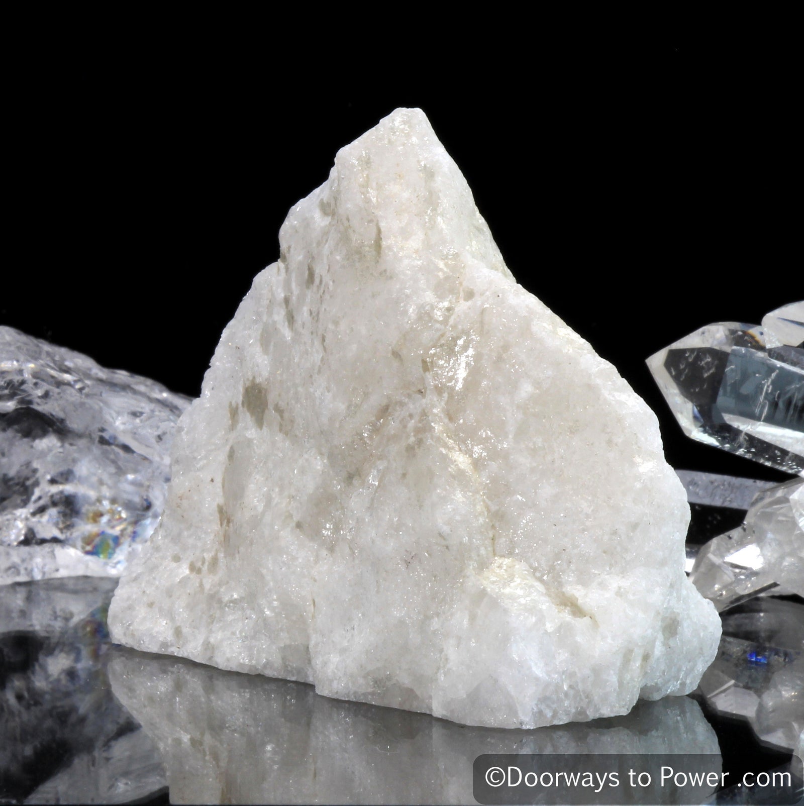 White Azeztulite Crystal Altar Stone