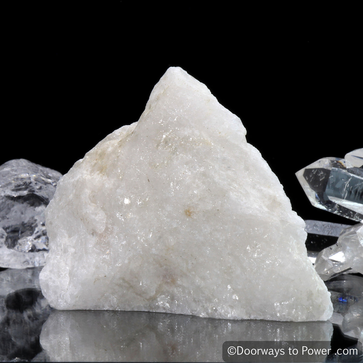 White Azeztulite Crystal Altar Stone