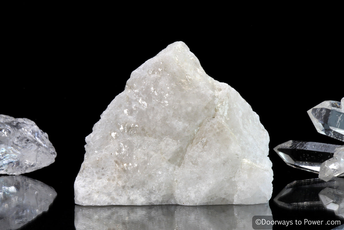 White Azeztulite Crystal Altar Stone