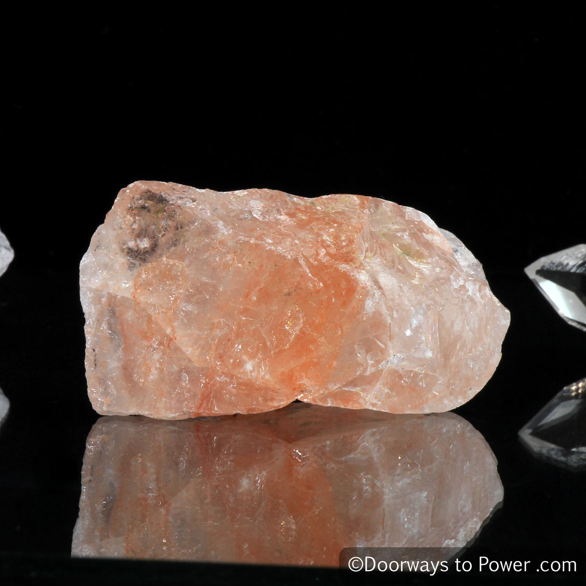 Pink Fire Azeztulite Altar Stone Crystal Azozeo Activated