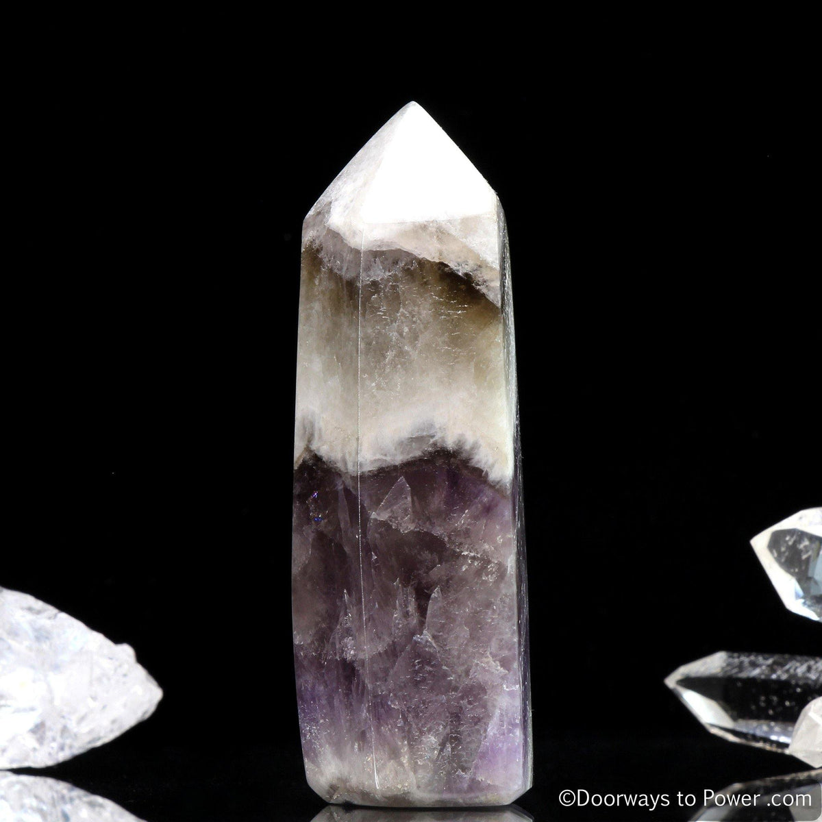 Amazez Azeztulite Crystal Point Polished Azozeo Activated RARE