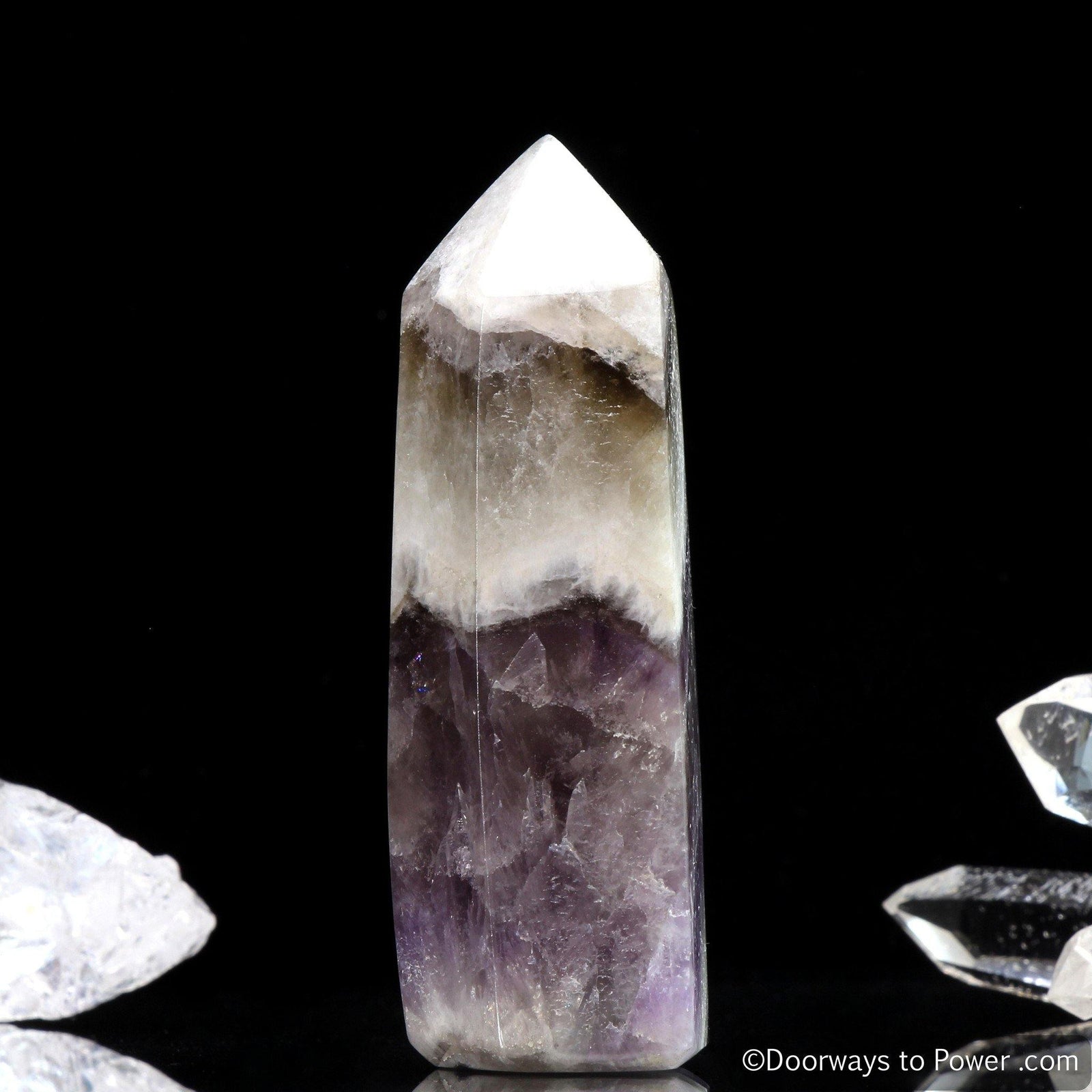 Amazez Azeztulite Crystal Point Polished Azozeo Activated RARE