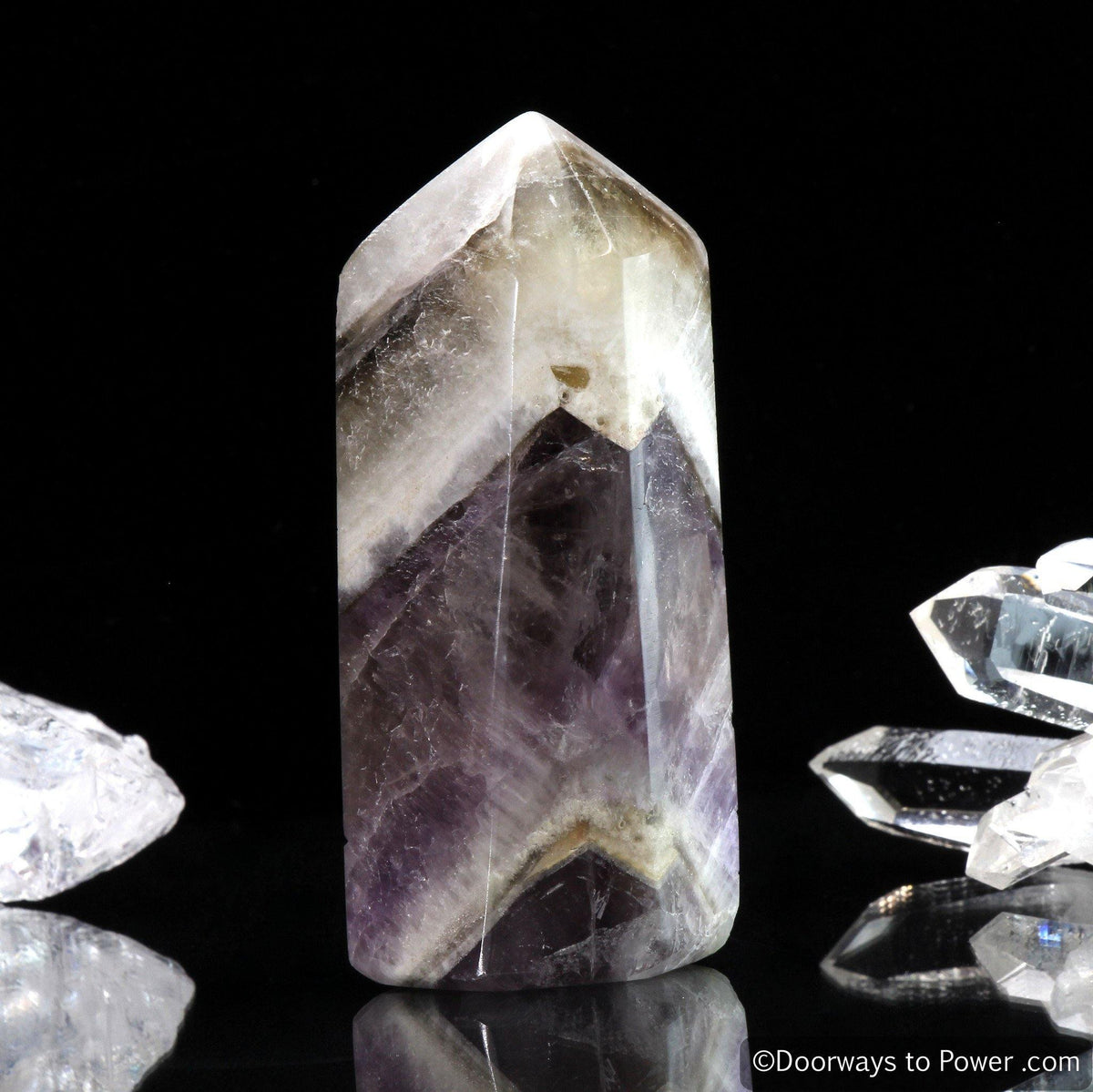 Amazez Azeztulite Crystal Point Polished Azozeo Activated RARE