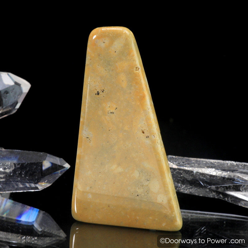 Lemurian Gold Azeztulite Tumbled & Polished Slice (New)