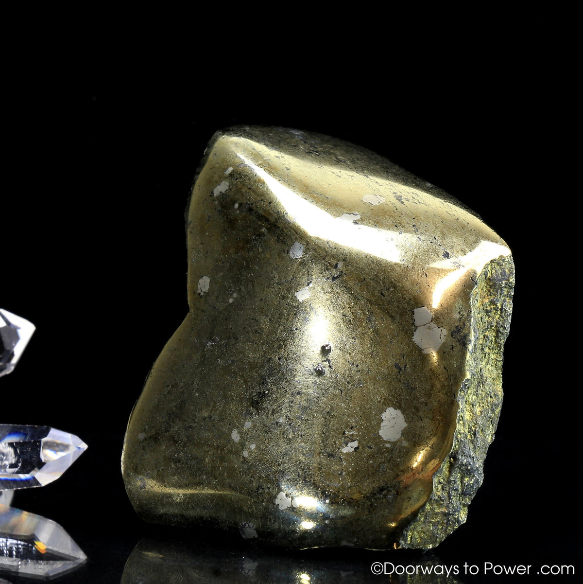 Healers Gold Crystal Altar Stone  (Rare) Attracts Power & Good Fortune