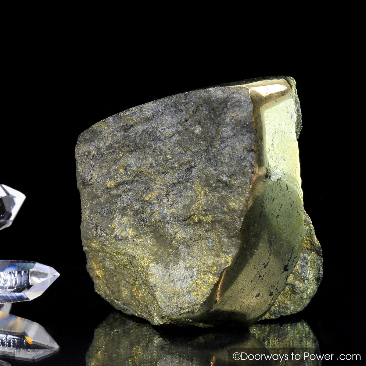 Healers Gold Crystal Altar Stone  (Rare) Attracts Power & Good Fortune