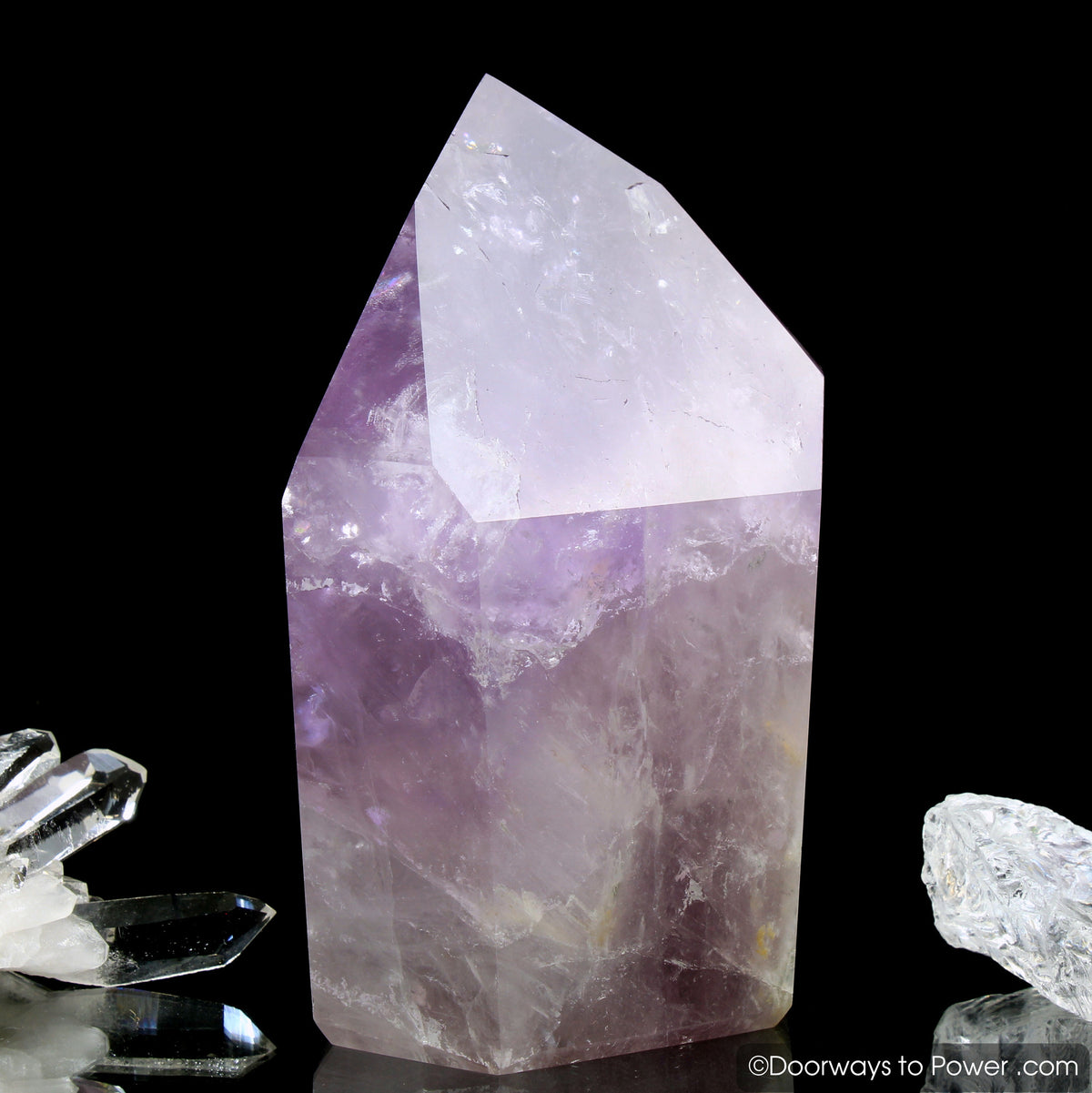 John of God Amethyst Temple Heart Dow Casa Crystal Point 'Violet Flame'