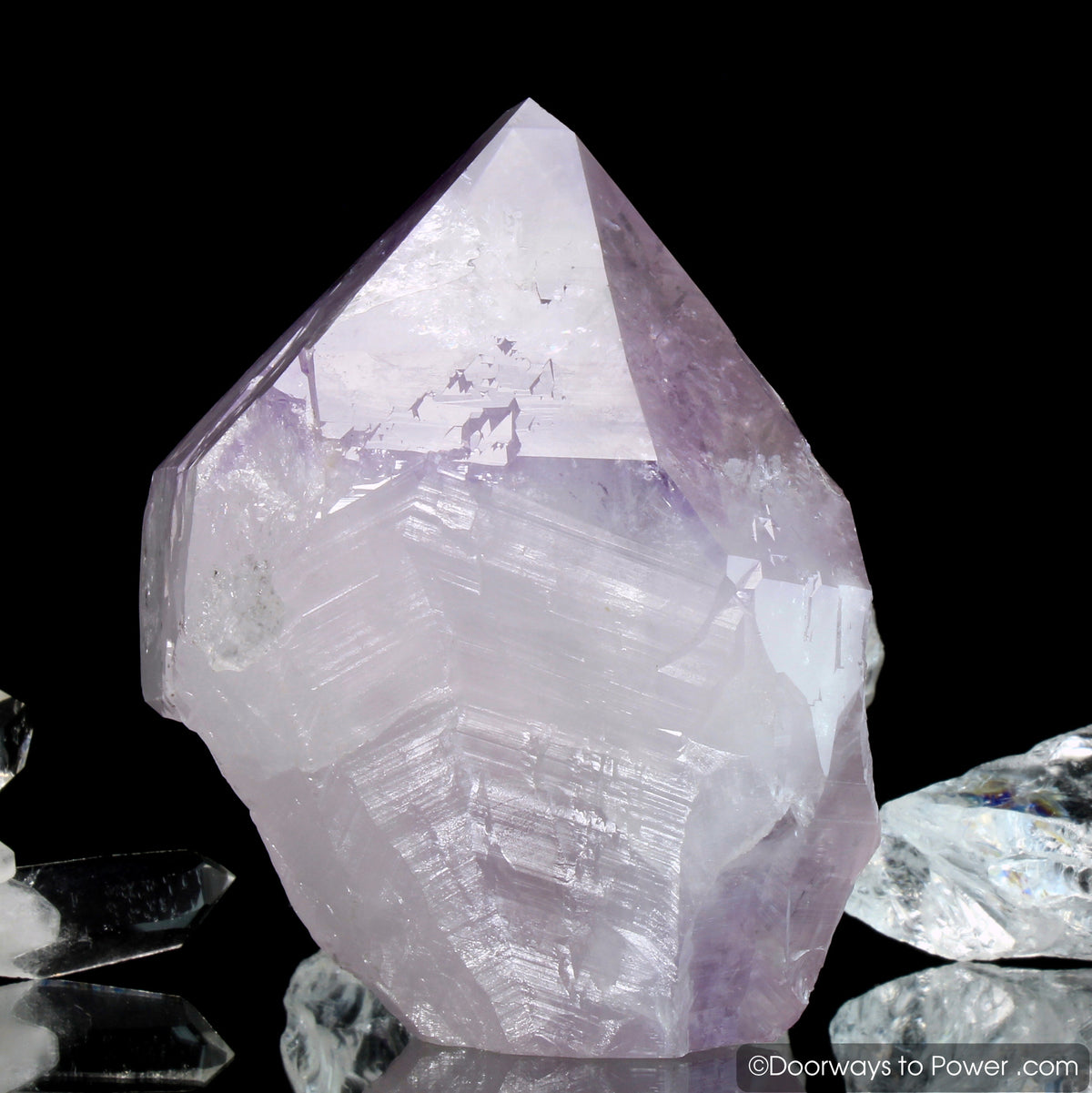 John of God Amethyst Casa Crystal Point w/ Record Keeper