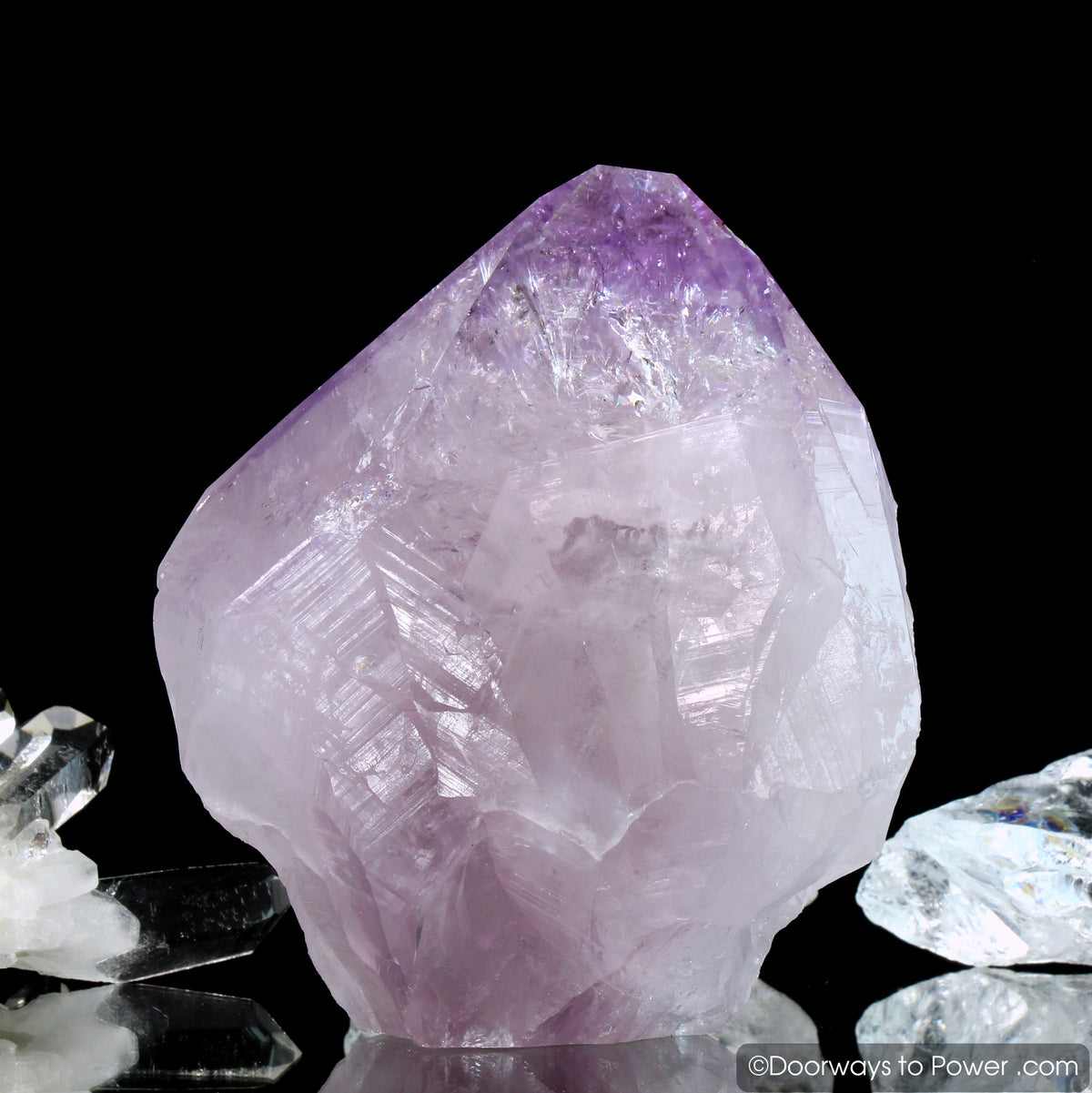 John of God Amethyst Casa Crystal Point w/ Record Keeper