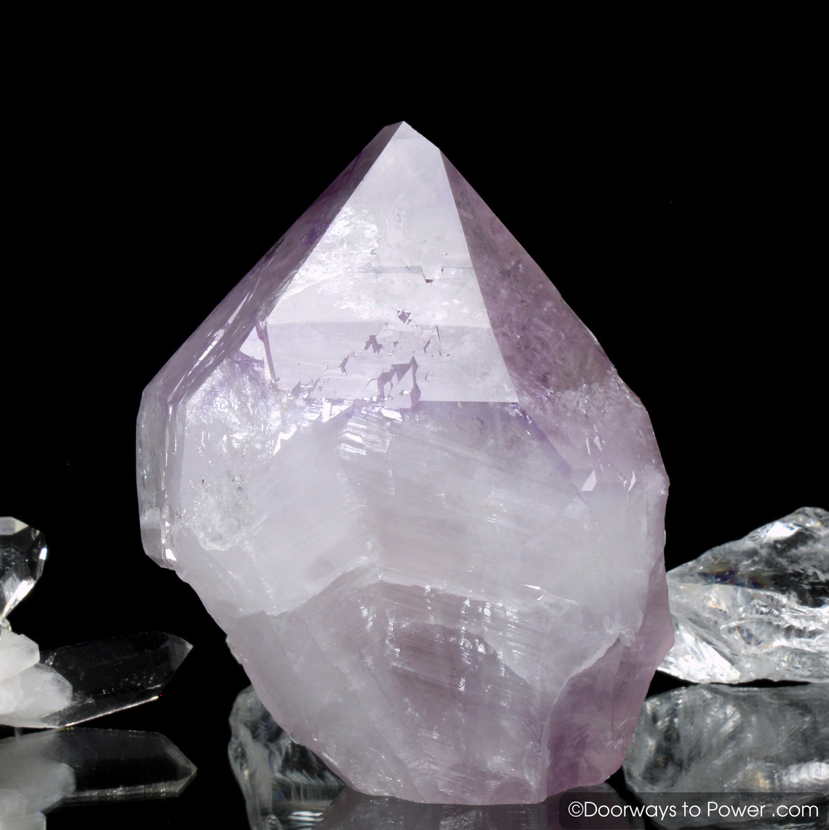 John of God Amethyst Casa Crystal Point w/ Record Keeper