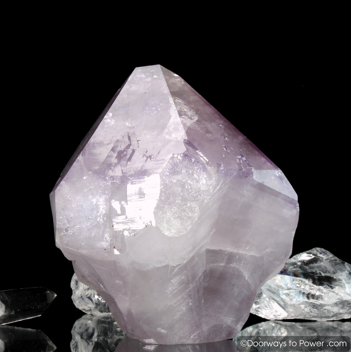 John of God Amethyst Casa Crystal Point w/ Record Keeper