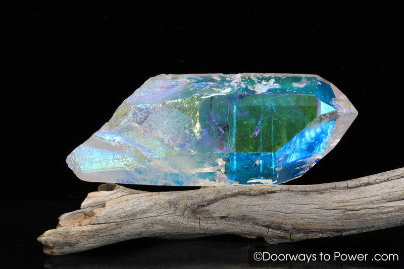 Angel Aura Lemurian Temple Heart Dow Record Keeper Crystal