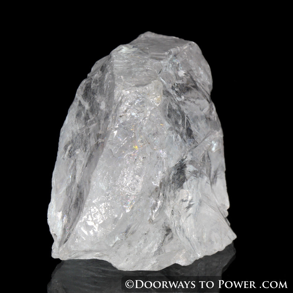 Satyaloka Clear Azeztulite Azozeo Activated w/ Rainbows (RARE)