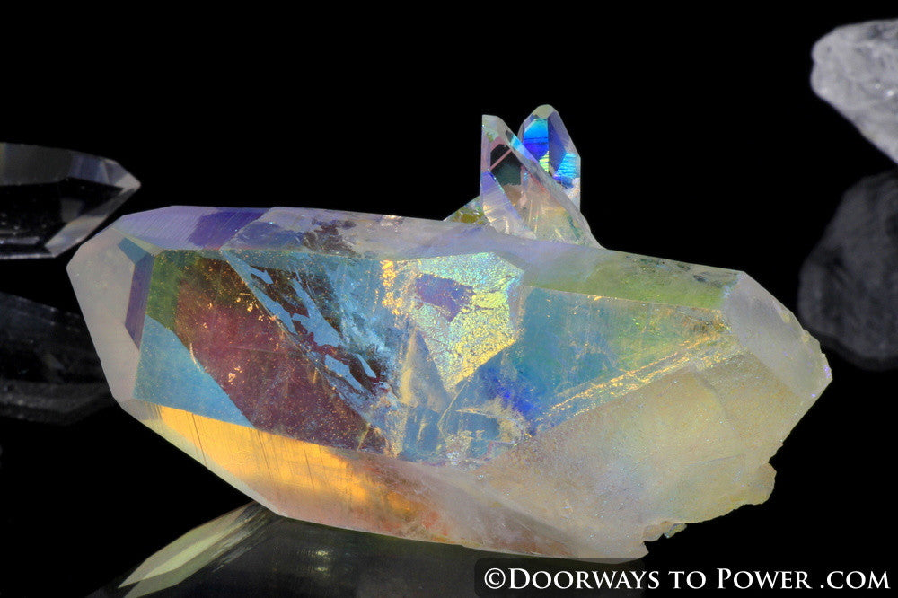 Angel Aura Pleiadian Starbrary Tantric Twin Crystal 'Angel Ship'