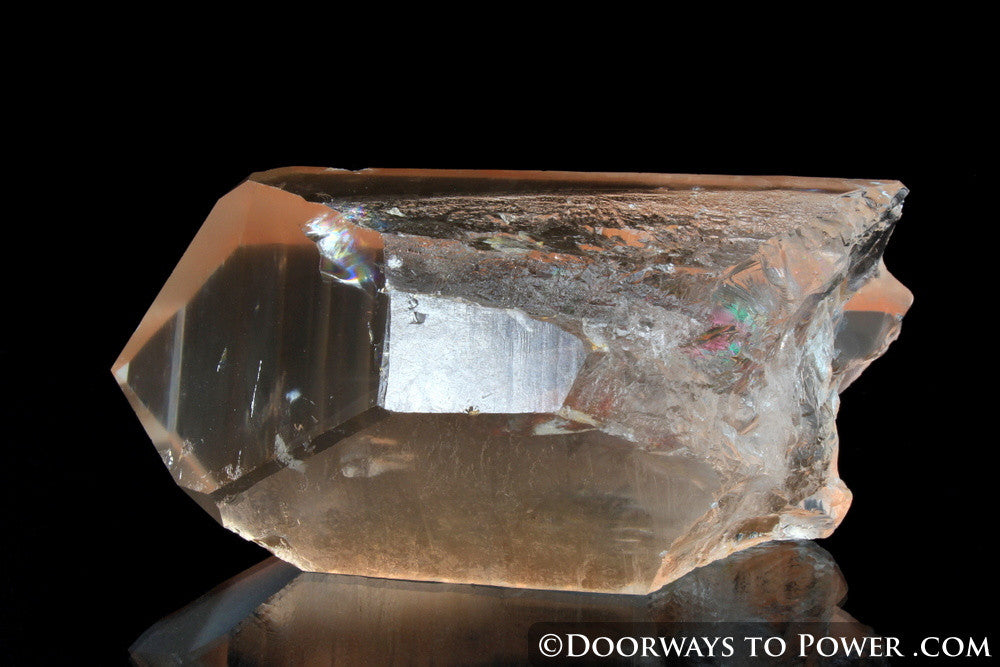 Tangerine Trigonic Quartz Lemurian Seed Record Keeper Crystal 'Very Rare'